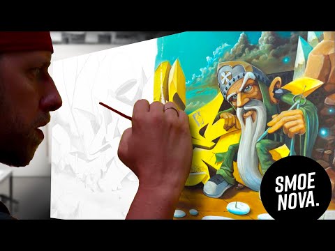 surrealistic 3D graffiti CANVAS ft. @edmunpdf | full process