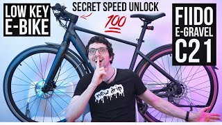 LOW KEY E-Bike With 1-Click Speed Unlock - Fiido E-Gravel C21 Review & Test
