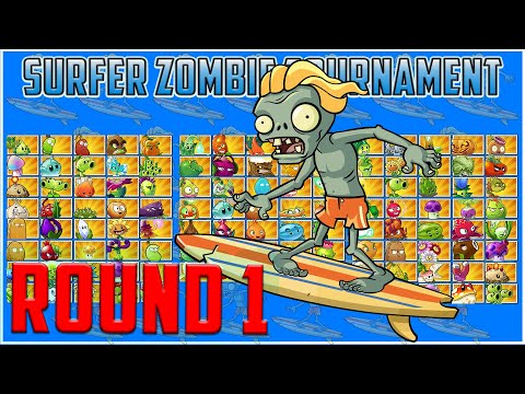 The Surfer Zombie Tournament Round 1 - Plants vs Zombies 2 Epic Tournament