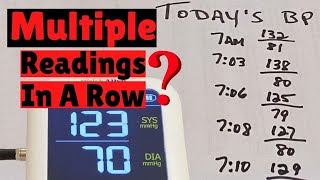 Multiple Blood Pressure Readings - Can You Take Multiple BP Readings In A Row?