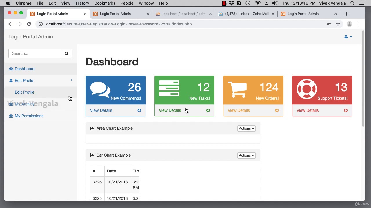 PHP User Login Registration Script With All Features - learn PHP