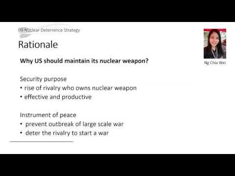 US Nuclear Deterrence Strategy 1