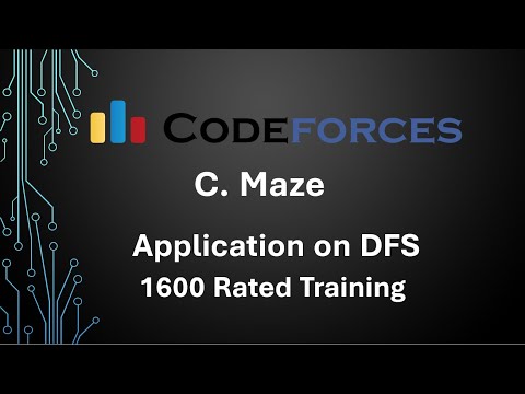 C. Maze Codeforces Round 222 (Div. 2) | Application on DFS | (Arabic) شرح  بالعربى