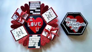Beautiful Handmade Valentines Day Card for Boyfriend | Handmade Card for Boyfriend | Tutorial