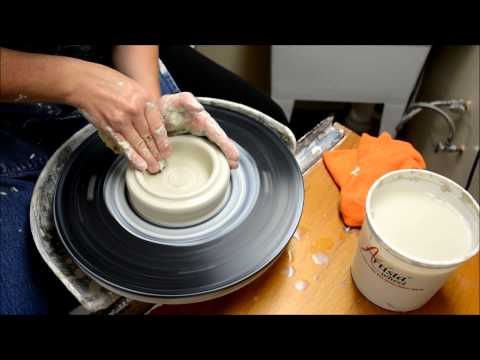 How to Drop the Middle and Open Clay on the Potter's Wheel