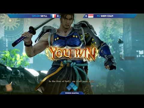Oplon Skyll (Mitsurugi) vs. PG Shenchan (Cervantes) - Top 8 R1 Winners - Evo 2019 - Soulcalibur VI