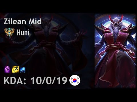 Zilean Mid vs Cassiopeia - Huni - KR Challenger Patch 6.21