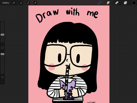Bubble tea : Draw with me :) on iPad pro | Procreate #2 (CC)