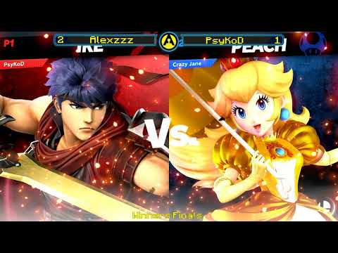 PsyKoD(Ike) vs Alexzzz(Peach)  Arcade Legacy #37 SSBU  Winners Finals