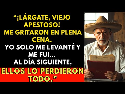 La nuera gritó: “¡Cállese, viejo apestoso!”, todos rieron. Al día siguiente lo perdieron todo