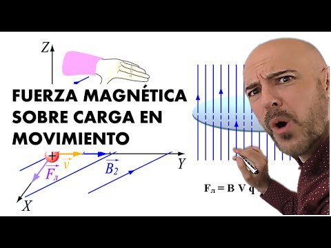 FUERZA MAGNÉTICA SOBRE UNA CARGA (un protón) EN MOVIMIENTO. Fuerza de Lorentz