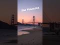 San Francisco Baker beach during sunset