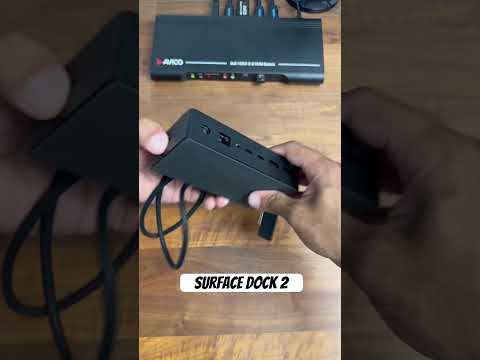 MS Surface laptop connecting to KVM- Dual Monitor KVM setup #remotework #wfh #microsoft #kvm #Avico