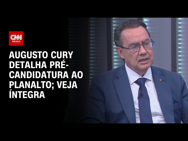 Eleições 2026: Augusto Cury detalha pré-candidatura à Presidência da República | CNN 360º