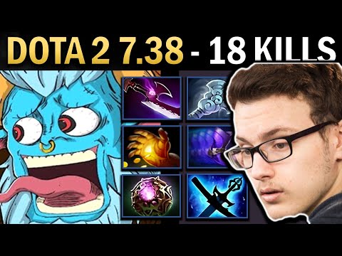 Spirit Breaker Gameplay Miracle with 18 Kills and 1000 GPM - Dota 7.38