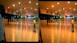 preview picture of video 'Sportsman's Hall Roller Skating Rink  6-26-11 in 3D'