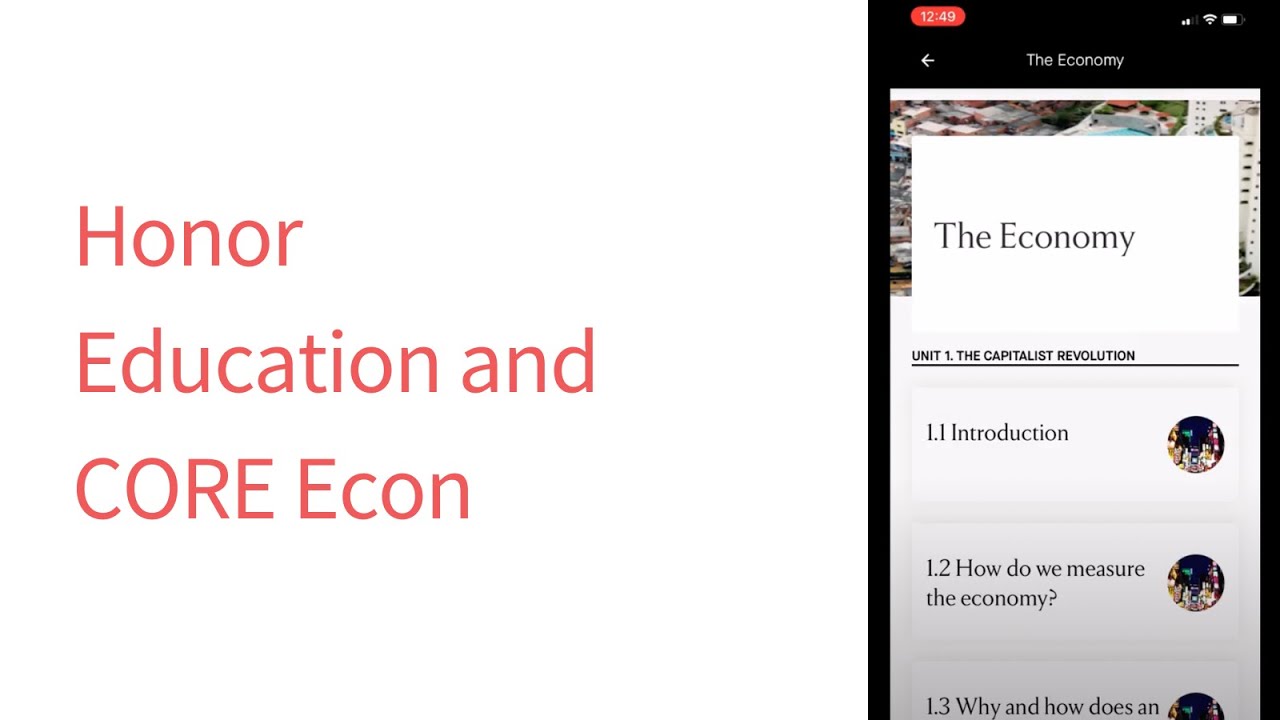 A demo of Honor Education app