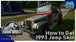 How to Get the 1993 Jeep Skin | Jurassic World Evolution