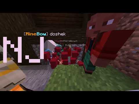 Обложка видео-обзора для сервера MineBow