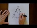 How to Draw a Christmas Tree Simple Drawing ...