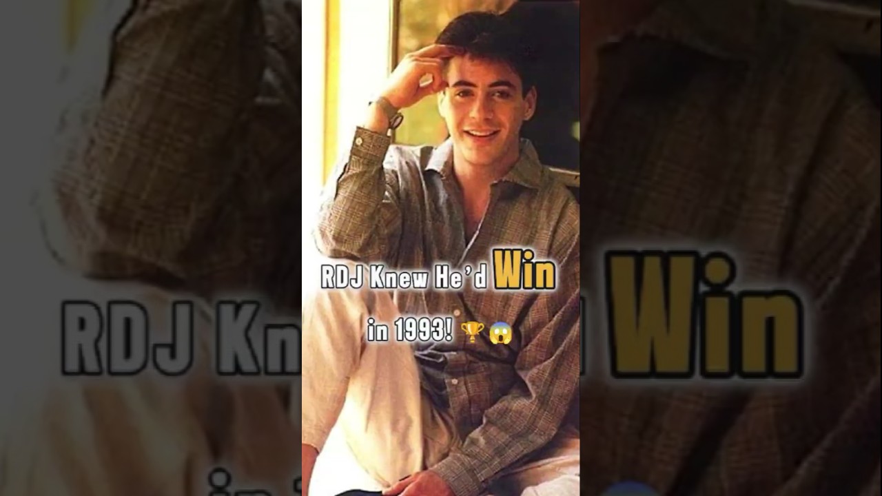 Robert Downey Reveals How He Was Sure He’d Win an Oscar in 1993! 🏆🎬 #RobertDowneyJr #Oscar #RDJStory