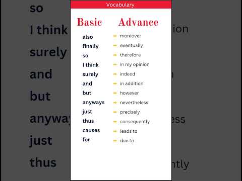 Tips for Essay | How to improve your essay | Basic vs Advance English Vocabulary