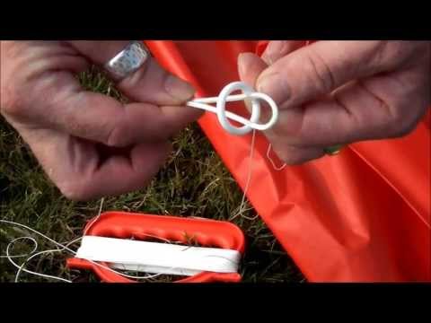 Loop handle lines on to kite