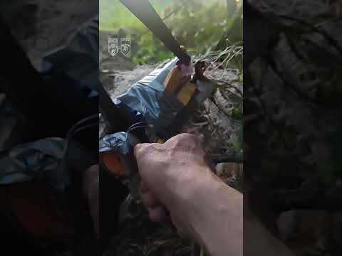 СІТКА СПРАЦЮВАЛА: ворожий FPV-дрон не долетів 🕸️🫡 CAUGHT IN THE NET