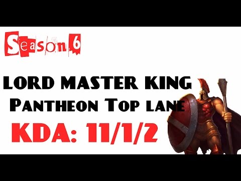 Korea Challenger LOL - LORD MASTER KING - Patheon Top lane (Feb 12, 2016)