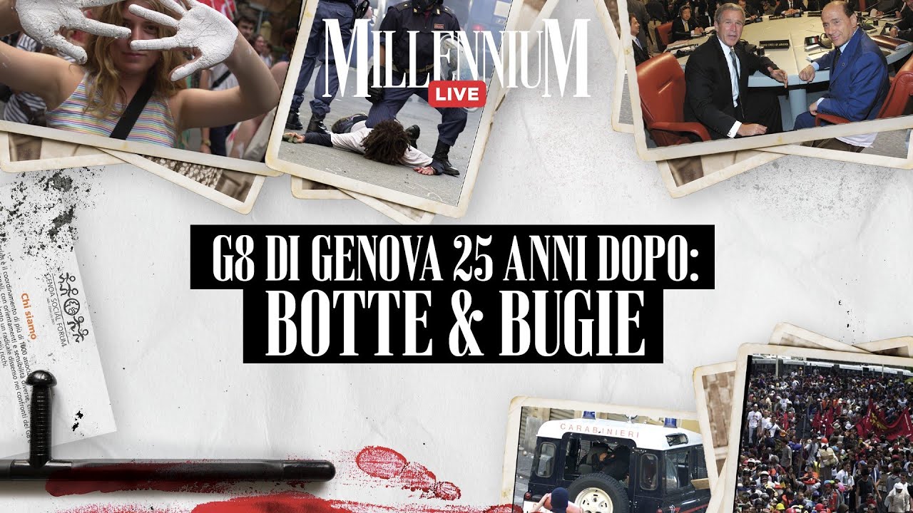 G8 di Genova 25 anni dopo: botte & bugie. La diretta con Agnoletto e Portanova