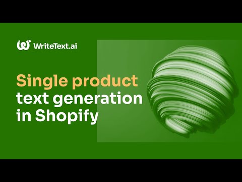 WriteText.ai for Shopify (Single)