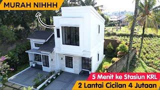 Rumah Murah Dekat Stasiun di Bogor ! 2 Lantai Cicilan 4 Jutaan