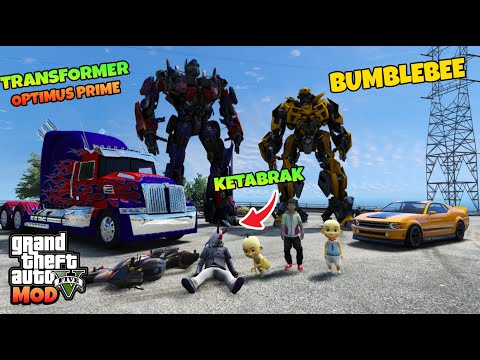 JUNIOR DIBAWA SAMA TRANFORMER BUMBLEBEE - GTA 5 MOD TRANSFORMER