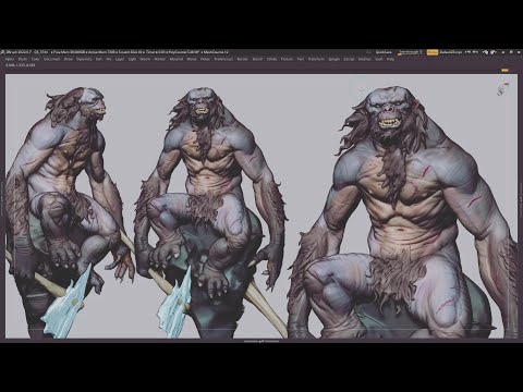 Kong. Zbrush speedsculpt timelapse.