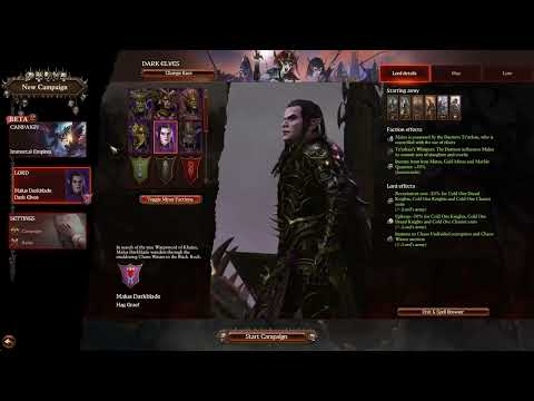 MALUS DARKBLADE Selection Video | Total War Warhammer 3