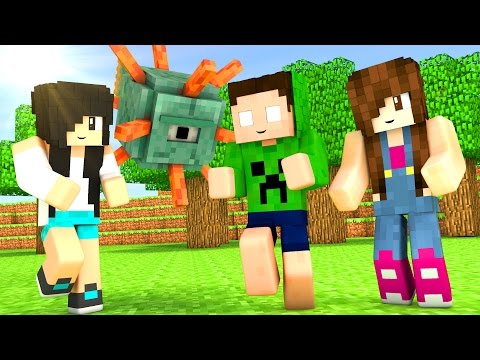 Julia MineGirl - Minecraft Minigames - BUILD FAST WITH SPOK