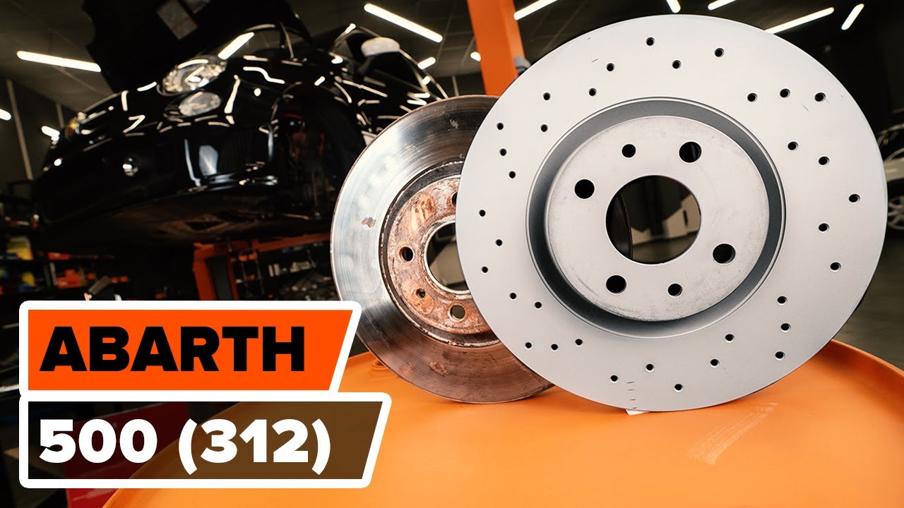 Как се сменят предни спирачни дискове на Abarth 595 – Ръководство за смяна