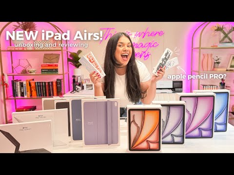 NEW 2024 iPad Airs & Apple Pencil Pro ????????‍???? Unboxing and Review