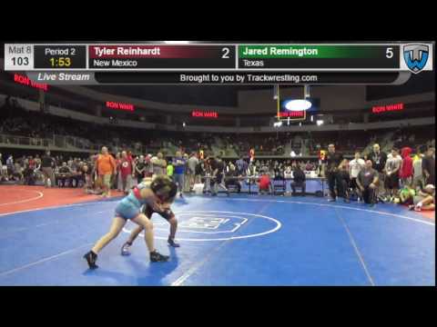 171 Intermediate 103 Tyler Reinhardt New Mexico vs Jared Remington Texas 2074727013