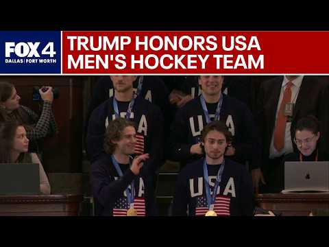 Trump honors USA men's hockey team at State of the Union