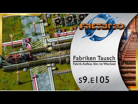 Fabriken Tausch ► BAHNÜBERGANG mit Signalen 🏭 FACTORIO [s3e105]