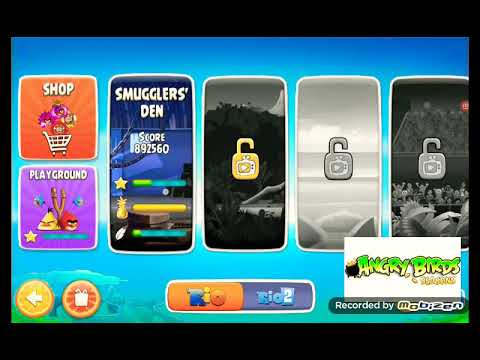 Angry Birds Rio part 2: 1-6 to 1-10 feathers walkthrough.