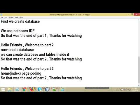Hospital Management Project JSP MYSQL Part 3 | By Pankaj Panjwani