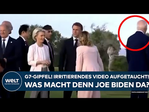 ITALIEN: Bei G7-Gipfel! Was macht den Joe Biden da? Irritierendes Video vom US-Präsidenten