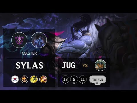 Sylas Jungle vs Olaf - KR Master Patch 9.16