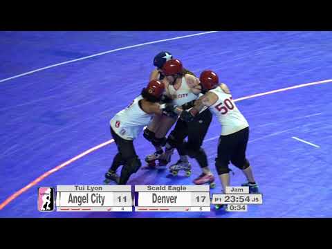 2017 International WFTDA Championships Game 6: Denver Roller Derby vs  Angel City Derby