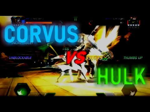 AW Corvus vs Hulk Ragnarok 4/55 node 55 MiniBoss!!! | MCOC Marvel Contest of Champions