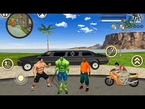 Hulk Rope Hero Vice Town Crime City Simulator #5 - Fun at NY City - Android Gameplay