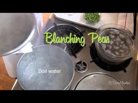How to Blanch Peas