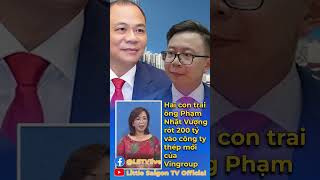 Hai con trai ông Phạm Nhật Vượng rót 200 tỷ vào công ty thép mới của Vingroup 